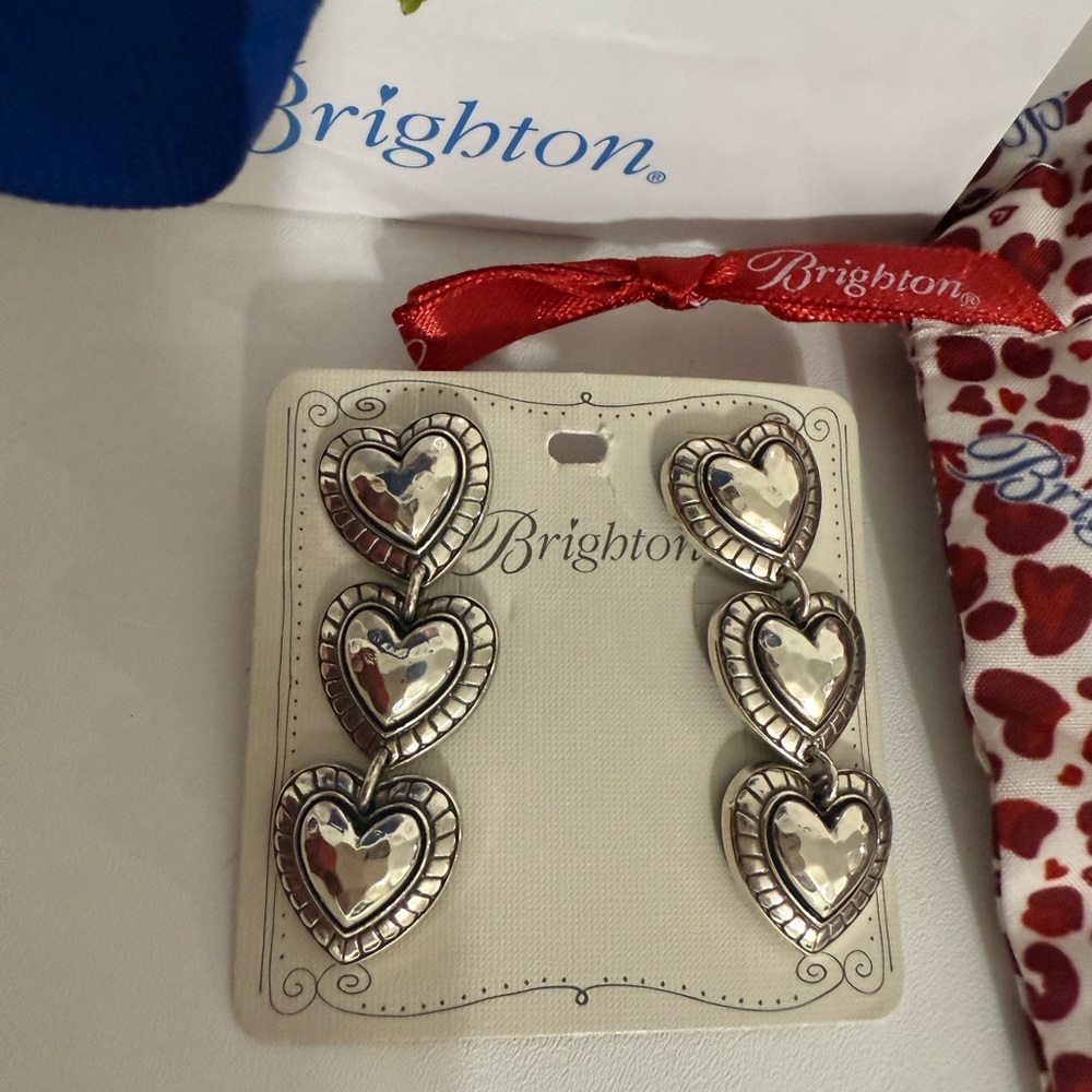 Brighton Big Sky Heart Post Drop Earrings
